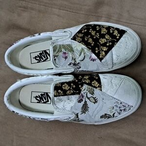 Vans floral design shoes